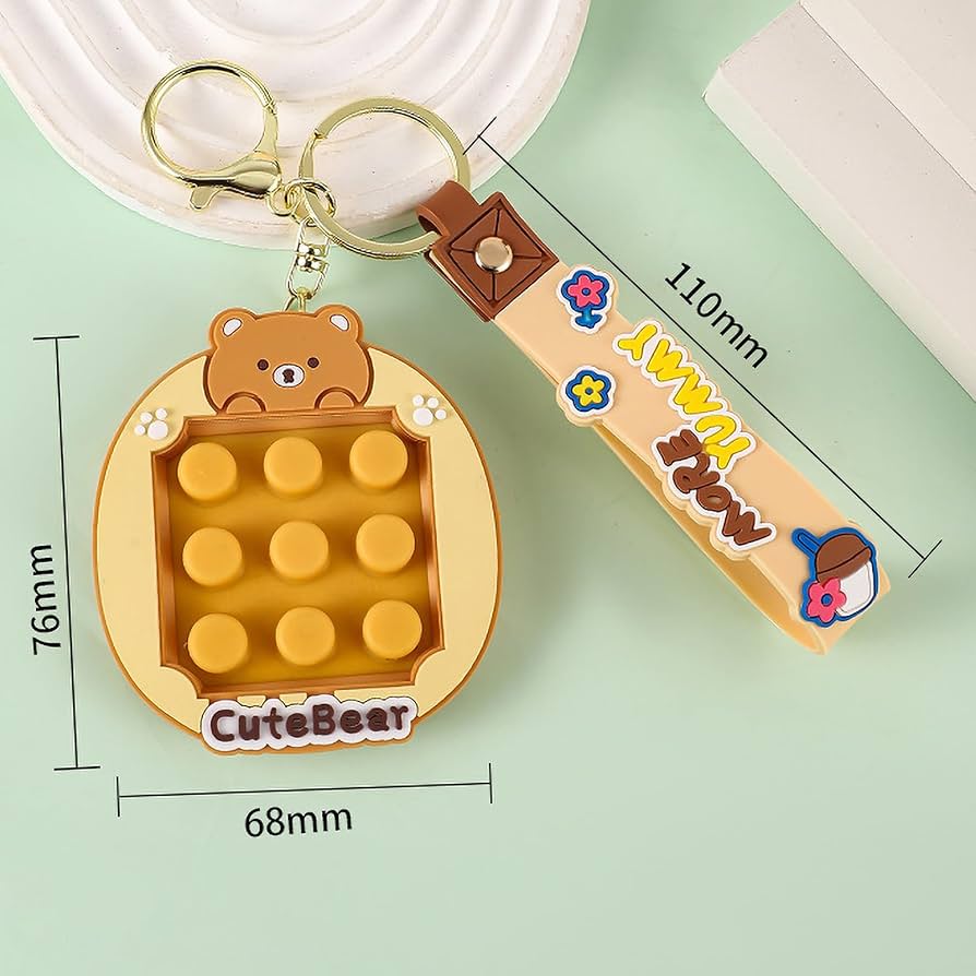 Amazon | プッシュポップ キーホルダー チャーム 迷路 両面